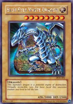 Lightly Played Blue-Eyes White Dragon - PCK-001 - Secret Rare - Limited Edition - Image 1