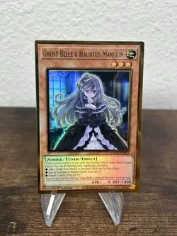 Yu-Gi-Oh! Ghost Belle & Haunted Mansion MAGO-EN012 1st Edition Premium Gold NM - Image 1