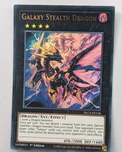 YUGIOH DLCS-EN126 Galaxy Stealth Dragon Ultra Rare 1st Edition (ANY COLOR) - LP - Image 1