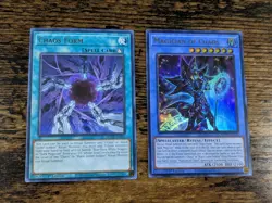 YU-GI-OH MAGICIAN OF CHAOS/CHAOS FORM LOT MP25/MAZE NM - Image 1