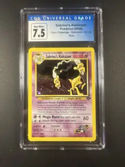 CGC 7.5 Sabrina's Alakazam Gym Challenge 16/132 Holo Pokemon Card psa - Image 1