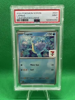 Pokemon TCG Lapras Card 031/142 7-Eleven Promo PSA9 Mint - Image 1