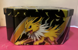 Pokemon Trading Card Tin-- JOLTEON EEVEE EVOLUTIONS--empty tin--pre-owned - Image 2