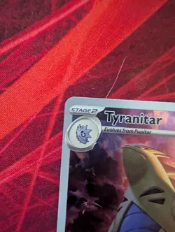 Pokemon TCG Tyranitar Scarlet & Violet Paldea Evolved Holo Card 222/193 - Image 2