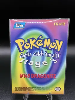 Topps Pokemon The First Movie Card Dragonite #149E12 of 12 Holo Foil - Image 3