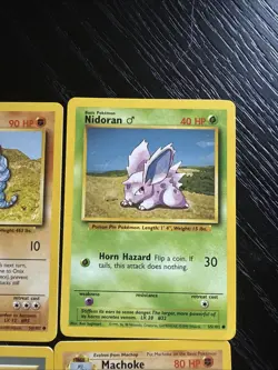 Machoke Base Set Oak Nidoran Onix Uncommon Pokemon Card Unlimited 1999 4x Lot - Image 4