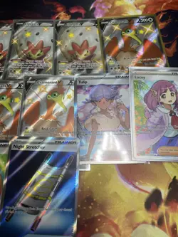 Pokemon Scarlet & Violet / Mega Evolution Full Art Lot Of 13 Cards NM - Image 3