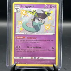 Pokemon TCG Dragapult Shining Fates SV062/SV122 Shiny Rare Card - Image 1
