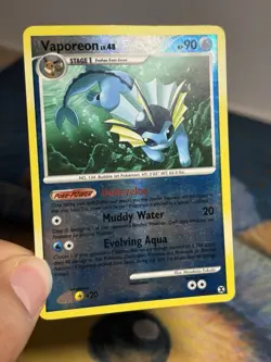 Vaporeon 34/111 Rare Platinum Rising Rivals Reverse Holo Pokemon Card MP HP - Image 3