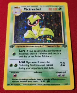 Pokemon TCG Victreebel - 14/64 1st Edition Holo Jungle LP Card - Image 1