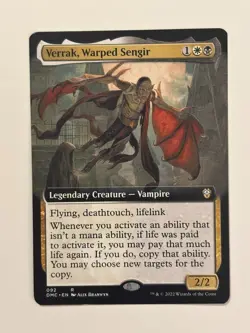 Verrak, Warped Sengir (Extended Art) Commander: Dominaria United Magic - Image 1