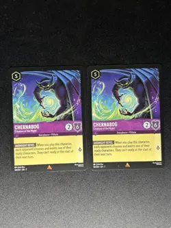 Disney Lorcana Chernabog Creature Of The Night 50/204 En 7 NM X 2 - Image 1