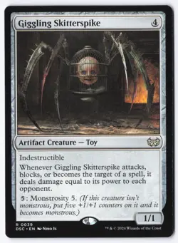 Giggling Skitterspike R Commander: Duskmourn: House of Horror 39 NM - Image 1