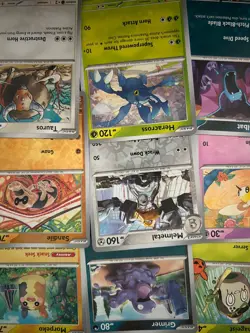 X100 random pokemon cards bundle w/x5 hollow/reverse hollow, some rare - Image 3