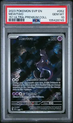 PSA 10 Gem Mint Mewtwo SVP 052 Illustration Rare M UPC Promo Pokemon Card 151 - Image 1