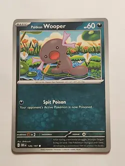 Pokemon TCG - Paldean Wooper - Non Holo - Obsidian Flames - 126/197 - NM - Image 1