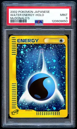 Pokemon 2002 Japanese PSA 9 Water Energy Holo Mcdonalds Promo E Series - Image 1