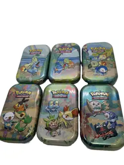Pokemon Celebrations EMPTY mini tins Lot Of 6 Xlnt Condition No Scuffs - Image 1