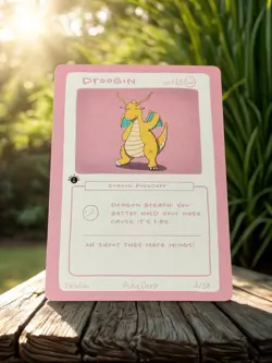 Droogin (Dragonite) 3/38 - 1st Edition Pokederp Second Print Fan Art - Pokemon - Image 1