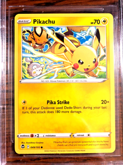 Pikachu Regular Common #049 - BGS MINT 9 - 2022 Silver Tempest - Pokemon TCG - Image 2