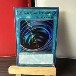 Yu-Gi-Oh! Mystical Space Typhoon RA02-EN048 Ultimate Rare 1st Ed NM + BONUS HOLO - Image 1