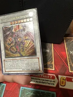Yu-Gi-Oh! Red Dragon Archfiend Ultimate TDGS-EN041 Unlimited Heavy played :( - Image 4