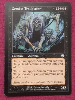 Magic The Gathering TORMENT ZOMBIE TRAILBLAZER black card MTG - Image 1