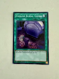 Foolish Burial Goods MP17-EN218 2017 Mega-Tins 1st Edition Secret Rare LP - Image 1