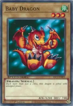 Yugioh - Thousand Dragon Time Wizard Baby Polymerization 1st NM - Free Holo - Image 4