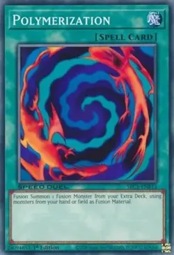 Yugioh - Thousand Dragon Time Wizard Baby Polymerization 1st NM - Free Holo - Image 5