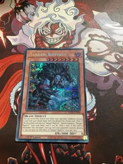 Yugioh! TCG - Danger! Bigfoot!- Prismatic Secret Rare -2025 Mega-Pack MP25-EN140 - Image 1