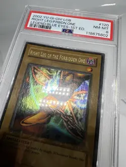 2002 YU-GI-OH! LOB 1ST EDITION #120 RIGHT LEG OF THE FORBIDDEN ONE PSA 8 - Image 4