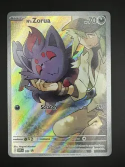 N's Zorua 189 Sv: Scarlet & Violet Promo Cards Holo Pokemon TCG - NM - Image 1