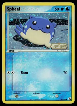 Pokemon Card - Spheal Legend Maker 65/92 Reverse Holo Stamped - Image 1