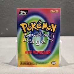 Venusaur E3 of 12 Topps Non Holo Pokemon Card - Image 2