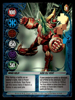Bakugan Card - Wind Help (Dartaak) - Mechtanium Surge - Image 1