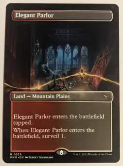 MTG English FOIL Magic Card NM BORDERLESS ELEGANT PARLOR Murders at Karlov Manor - Image 1
