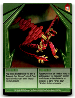 Bakugan Card - Rubanoid - Ability - Gundalian Invaders - Image 1