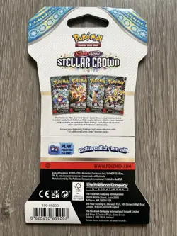 Pokemon Cards - S&V: Stellar Crown - BLISTER BOOSTER PACK [10 Cards] -New Sealed - Image 2