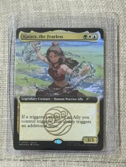 SDCC 2025 Magic The Gathering MTG Avatar Katara The Fearless Promo Card IN HAND - Image 1