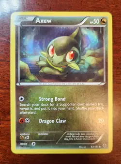 Axew Pokemon Card, Plasma Blast Set 67/101 - Image 1