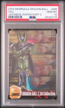 PSA10 No.085 Cell 3D Rare Morinaga Dragon Ball Wafer Card - Image 1