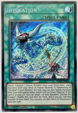 BLAR-EN084 Invocation - Secret Rare 1st Edition Near Mint YuGiOh Card - Image 1
