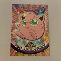 JIGGLYPUFF #39 Pokemon Card Blue Logo Topps TV Animation Edition 1999 - Image 1