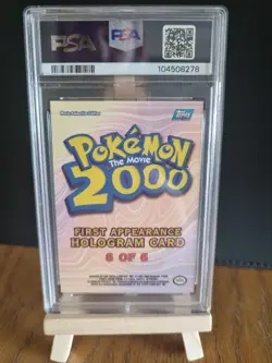 Topps 2000 Pokemon Movie Cards First Appearance Hoot Hoot PSA 6 - Image 2