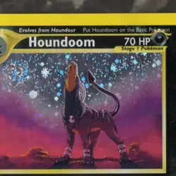Houndoom Neo Revelation MP - Holo Rare 8/64 SWIRL- Pokemon Card - Image 2