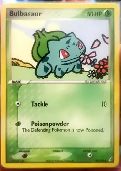Pokemon TCG Bulbasaur EX Crystal Guardians Card 45/100 Regular Common - Image 1