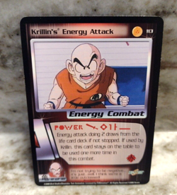 Krillin's Energy Attack - Dragon Ball Z DBZ CCG Score Card #113 - Image 1