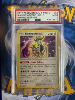 PSA 9 2017 Shining Arceus 57/73 Shining Legends Pokemon Card - Image 1