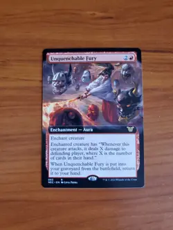 MTG Commander Kamigawa: Neon Dynasty - Unquenchable Fury (063) Extended Art - Image 1